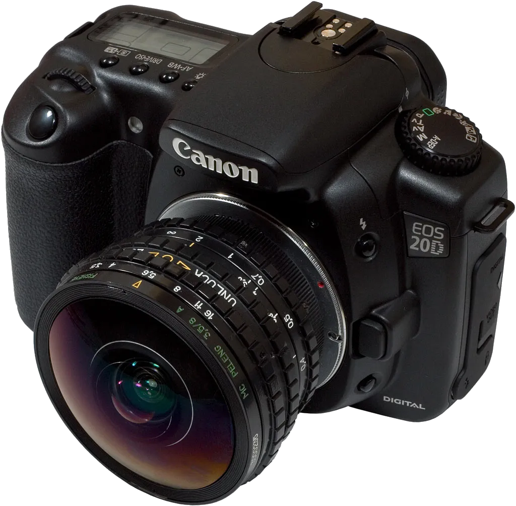 Замена линз Canon EOS 20D